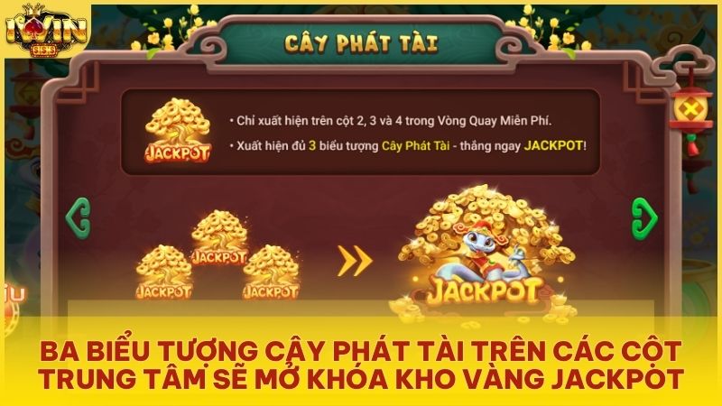 Biểu tượng Cây Phát Tài giúp người chơi chinh phục quỹ Jackpot trăm triệu