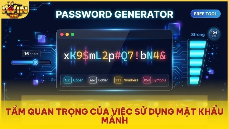 Mật khẩu mạnh là bước quan trọng tăng cường bảo mật cho tài khoản