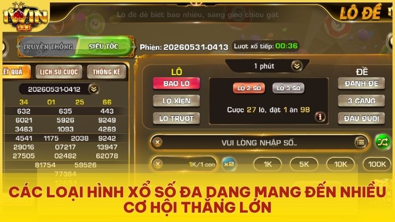 Tận hưởng tốc độ quay số nhanh chóng chỉ sau 1 đến 5 phút tại Iwin