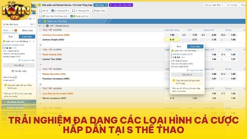 Đa dạng các loại hình cá cược từ bóng đá truyền thống đến xu hướng eSports